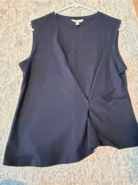NWOT Banana Republic asymmetrical black tank